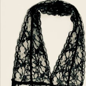 Limited Lace Halter Top Black